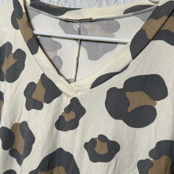 bom bom made in usa - animal print tunic top XL - Picture 3 of 6
